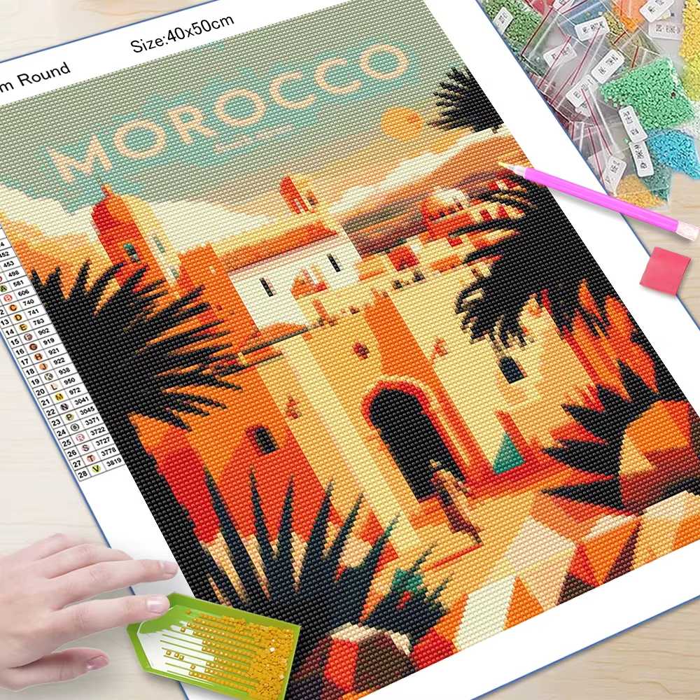 Diamond Embroidery Seaside Lan - Resin Craft For Beginners recension och pris
