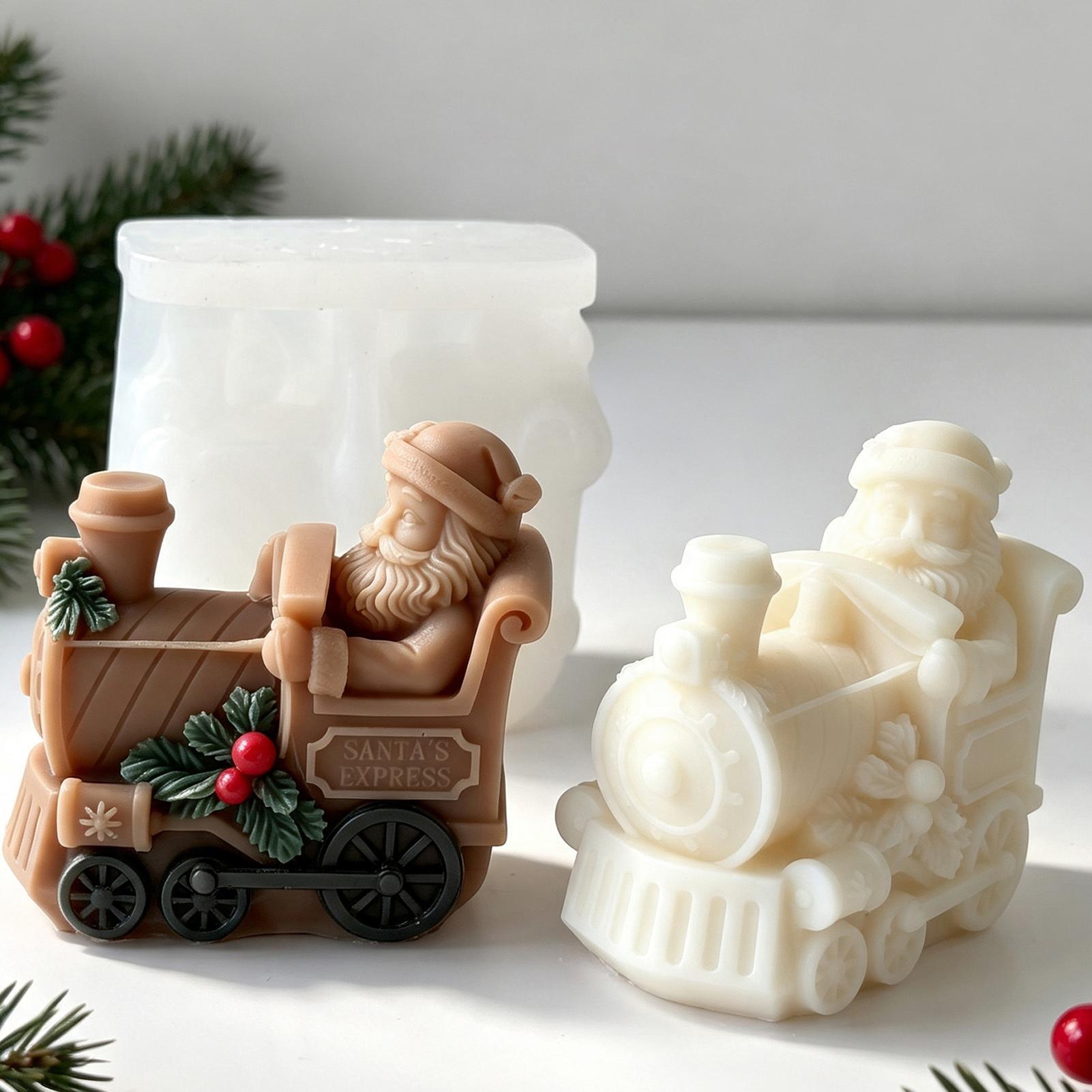 Christmas Candle Mold Train Sh - Resin Craft For Beginners recension och pris