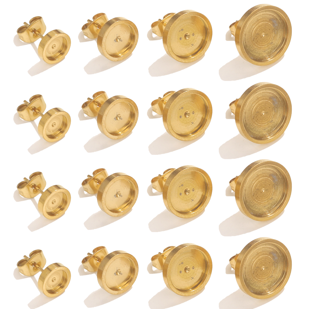 10pcs Stainless Steel Gold Ear - Resin Craft Kit recension och pris