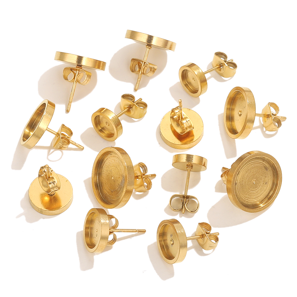 10pcs Stainless Steel Gold Ear - Resin Craft Kit recension och pris