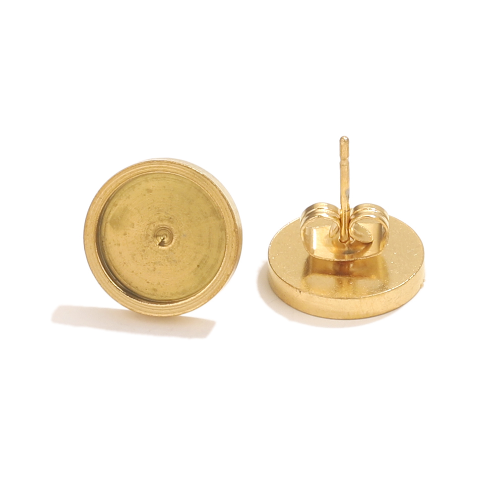 10pcs Stainless Steel Gold Ear - Resin Craft Kit recension och pris
